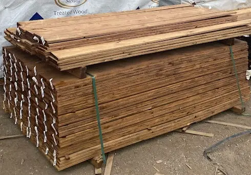 wood in skids