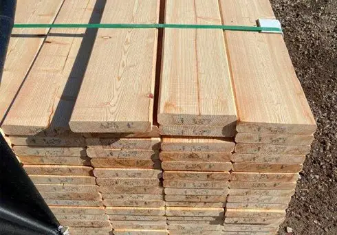 larch wood skid
