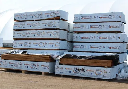 large quantities of wood