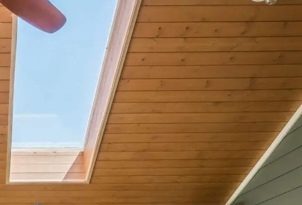 wood time on ceiling