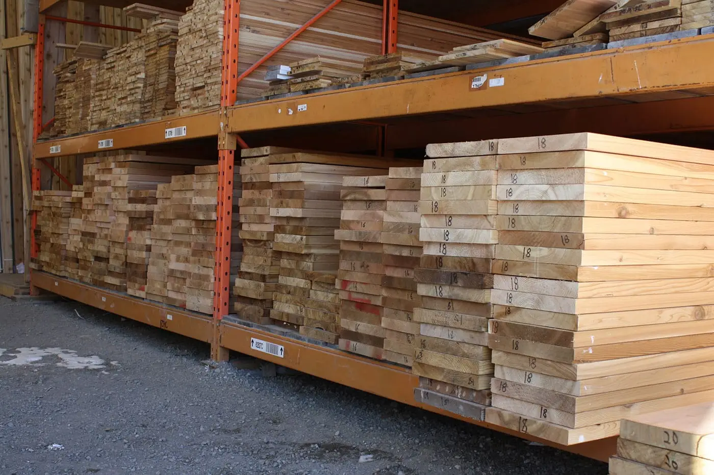 thermal ash wood on site